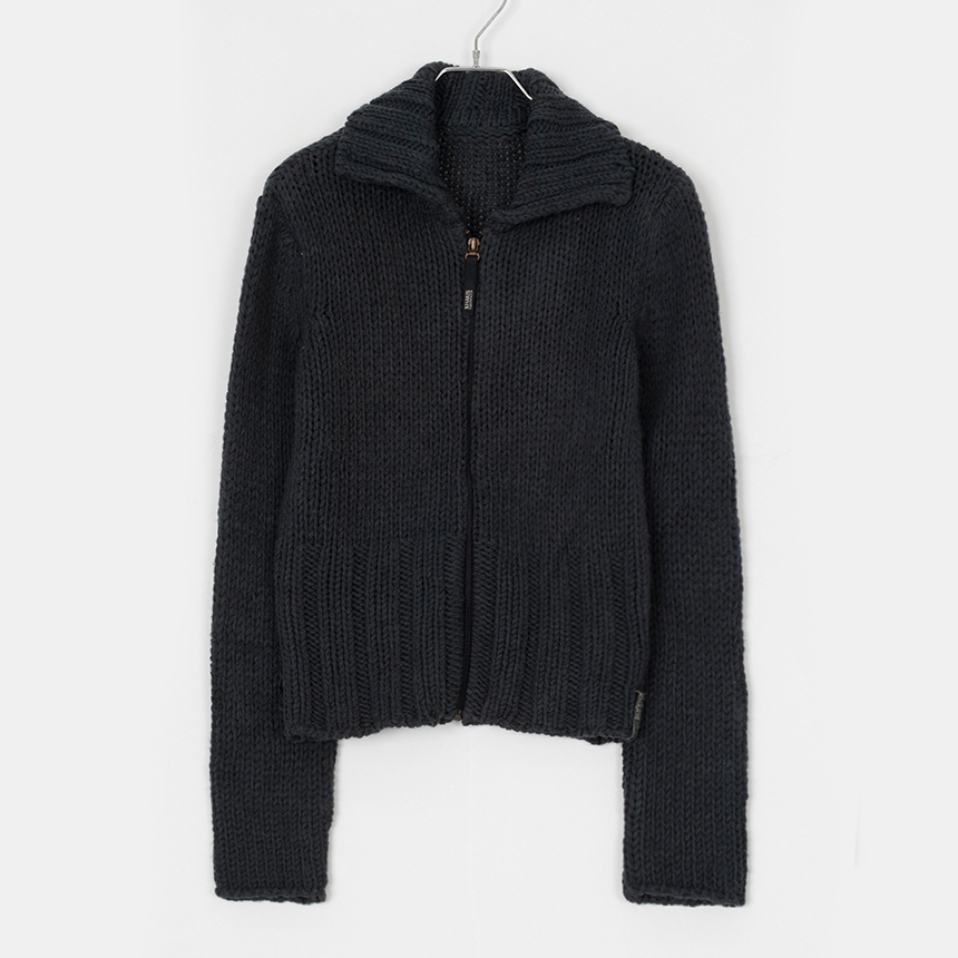calvin klein ( size : M , made in italy ) zip-up wool jacket