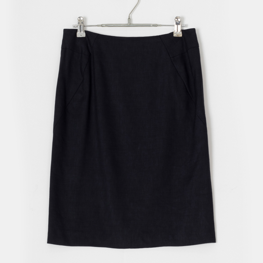 theory luxe ( size : 38 , made in japan ) wool linen skirt