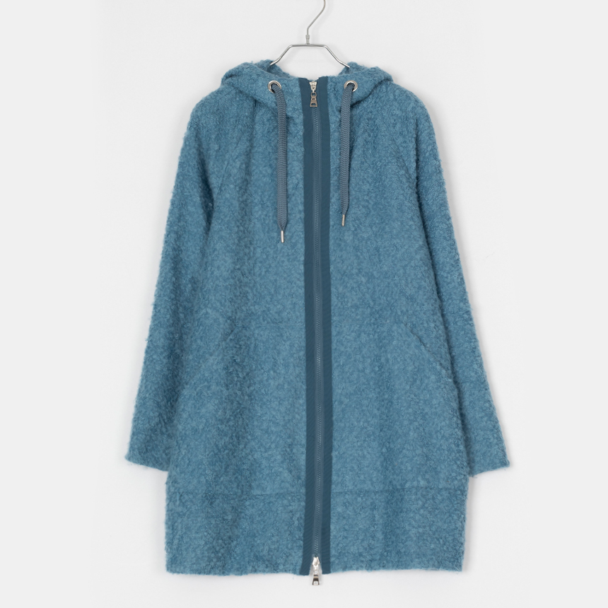 leilian ( 권장 L , made in japan ) zip-up mohair coat
