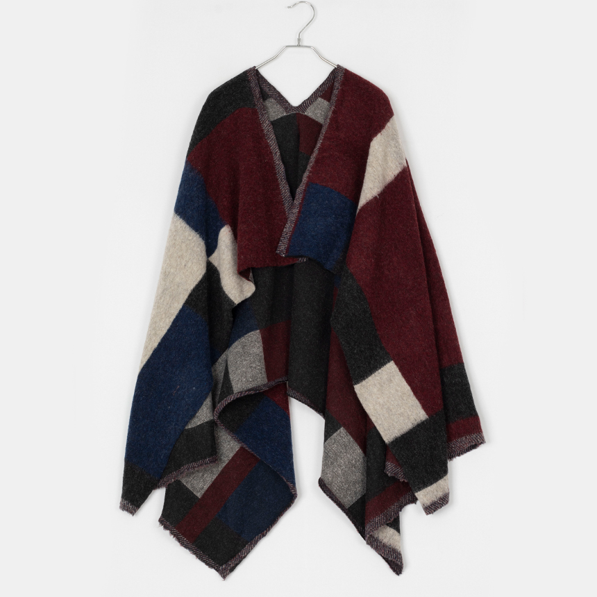 stylenote ( size : F , made in japan ) wool pancho