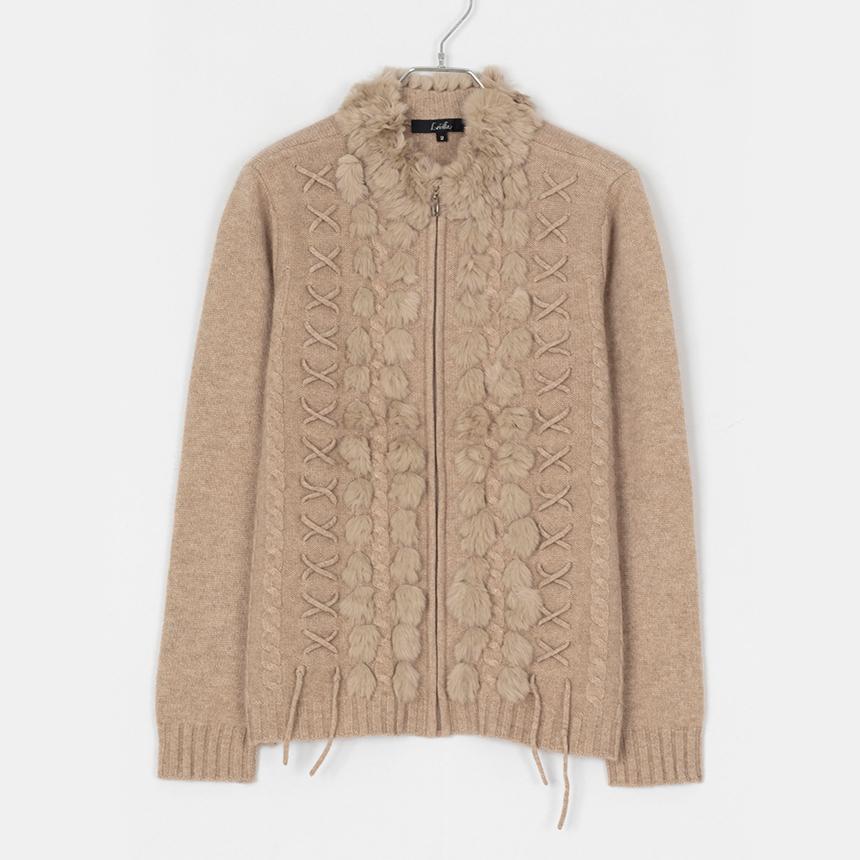 lanlla ( 권장 M ) zip-up cashmere jacket