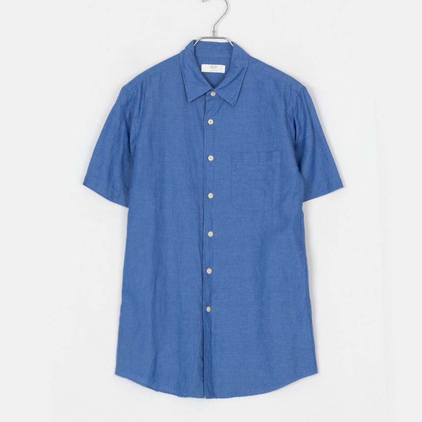 uniclo ( size : men M ) linen 1/2 shirts